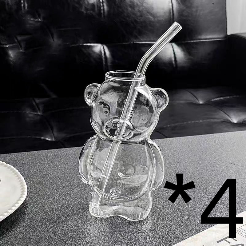 Glass Bear Coffee Cup